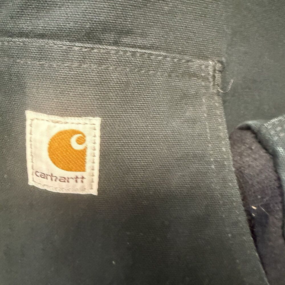 Vintage Carhartt Quilt-Lined Hooded Jacket Black J140 BLK 2XL  USA Union Made - Picture 4 of 10